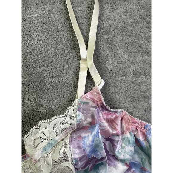 Christian Dior Bra Women's 36A Vintage Balconette Style 4710 Floral lace USA - Picture 6 of 12